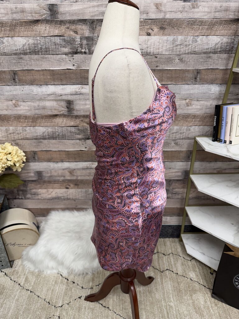 Cinq a Sept pink paisley mini dress NWT