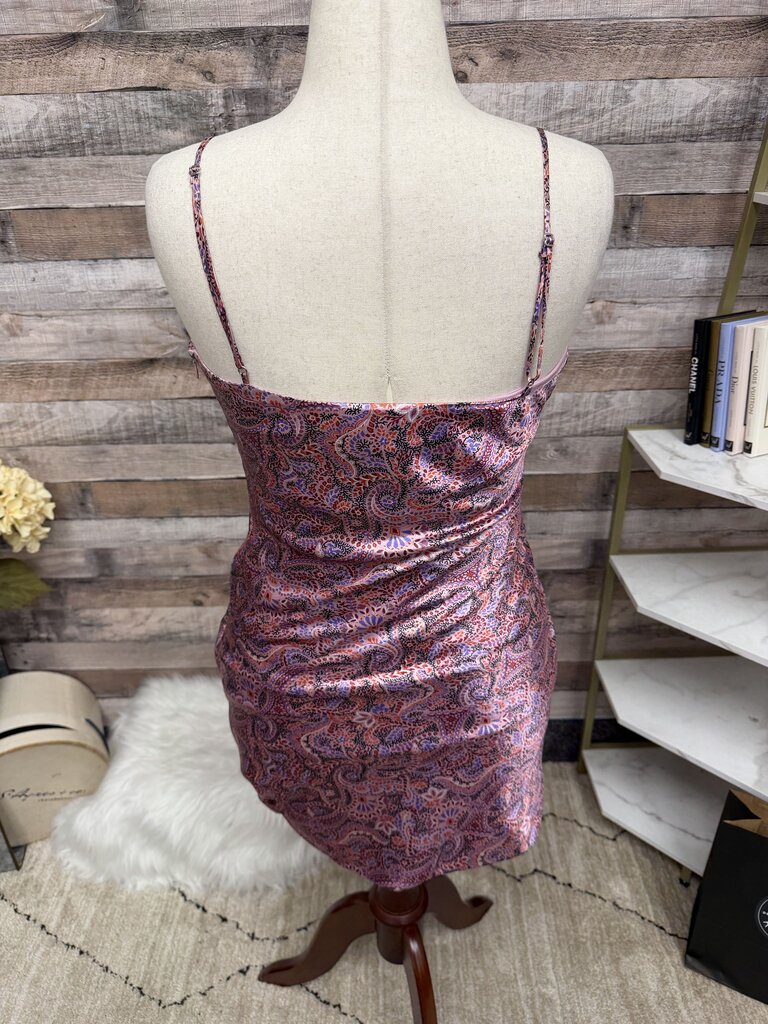 Cinq a Sept pink paisley mini dress NWT
