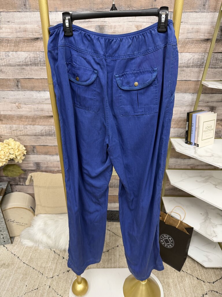 Soft Surroundings blue wide leg pants Soft Surroundings Blue S Tall women PANTS