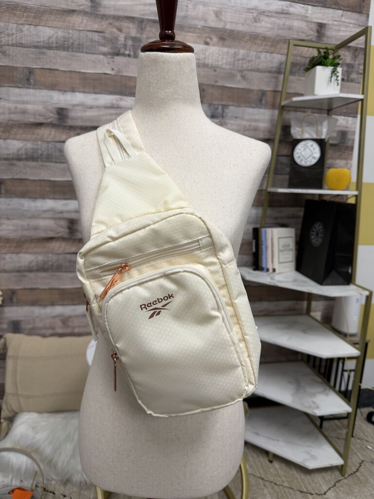Reebok white crossbody sling bag