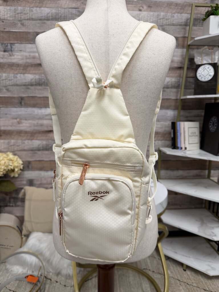 Reebok white crossbody sling bag