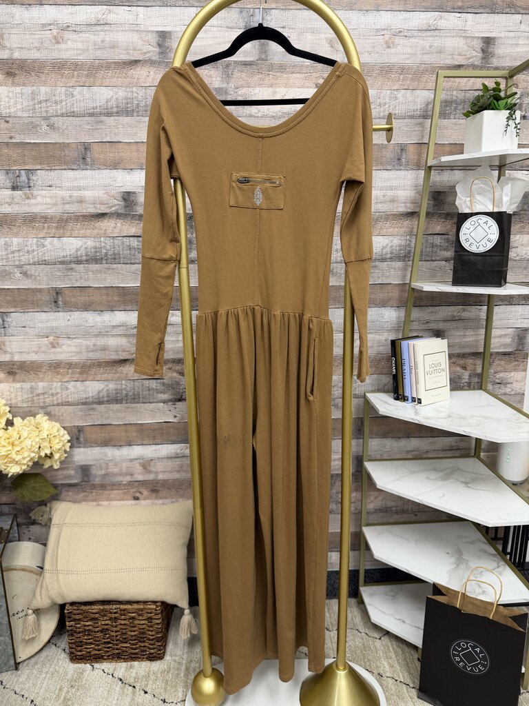 Free People Movement long sleeve brown jumpsuit Free People movement Brown S women JUMPSUITS/ROMPERS
