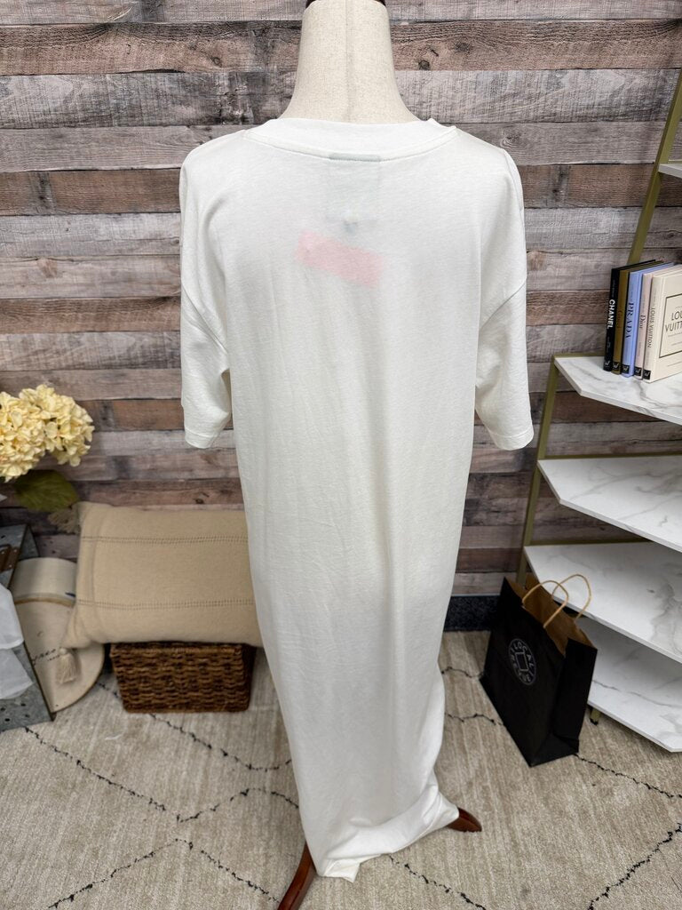 Farm Rio tropical banana print t shirt maxi dress FARM Rio White S women DRESSES