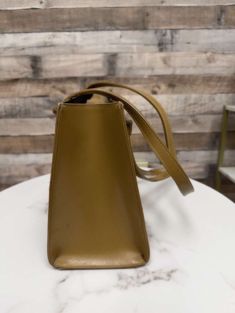 Kate Spade caramel leather structured tote