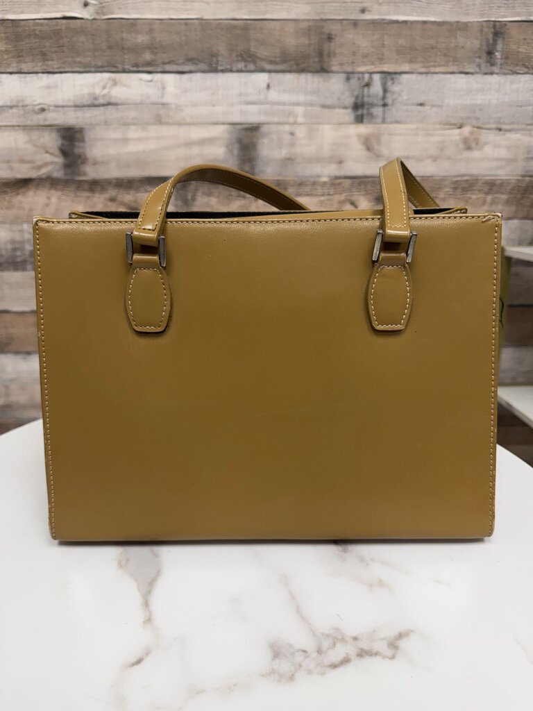 Kate Spade caramel leather structured tote