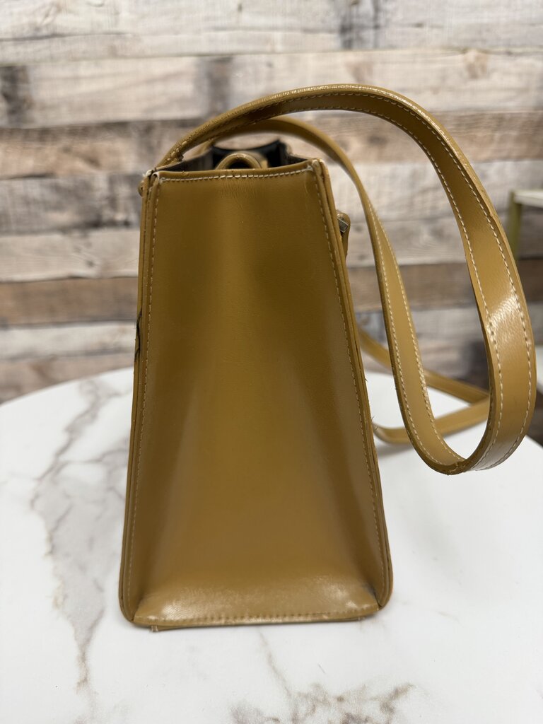 Kate Spade caramel leather structured tote