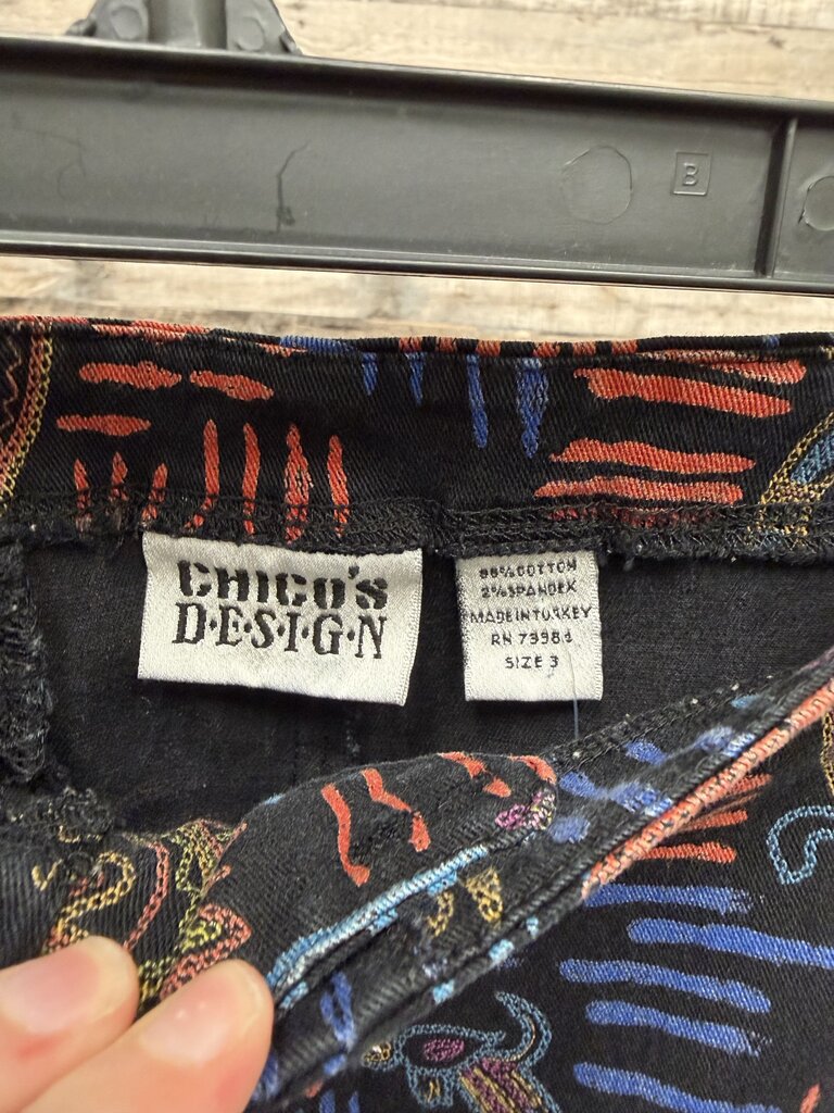 Chicos Design printed straight leg pants