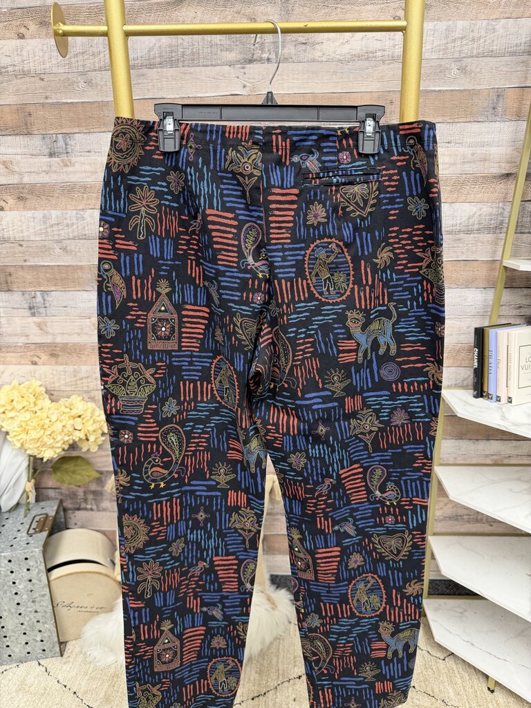 Chicos Design printed straight leg pants
