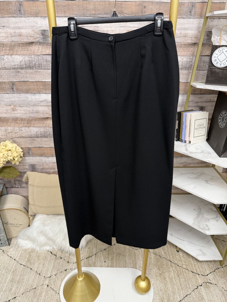 Liz Claiborne Villager black midi skirt