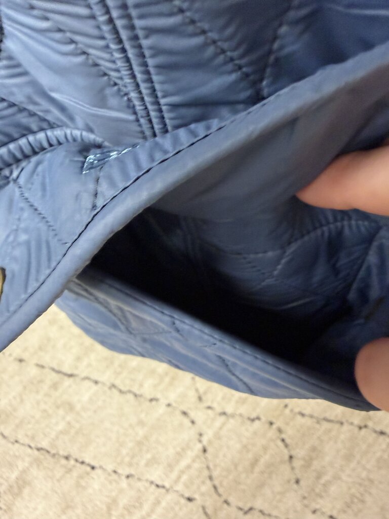 Barbour blue quilted vest