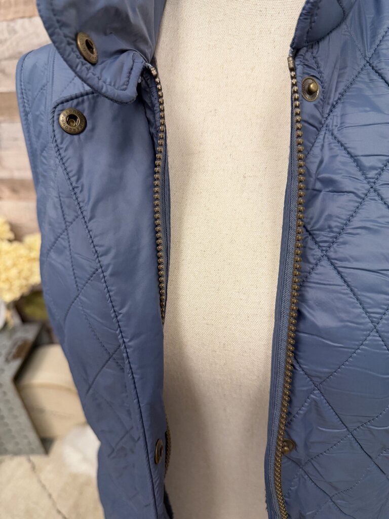 Barbour blue quilted vest