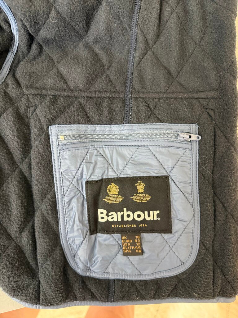 Barbour blue quilted vest