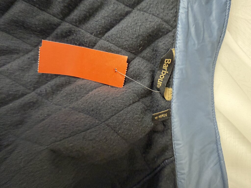 Barbour blue quilted vest