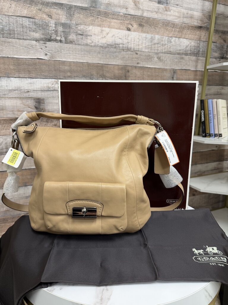 Coach taupe Kristin leather hobo bag NWT Coach taupe OS women ACCESSORIES