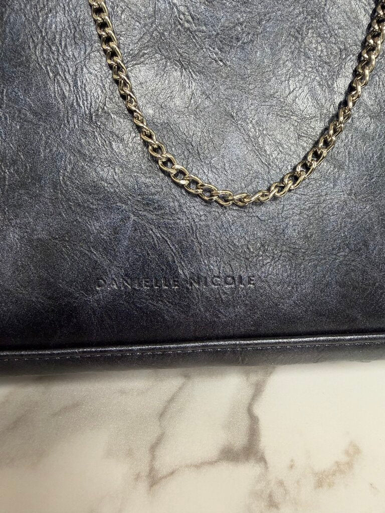Disney blue Beauty and the Beast book with chain crossbody purse