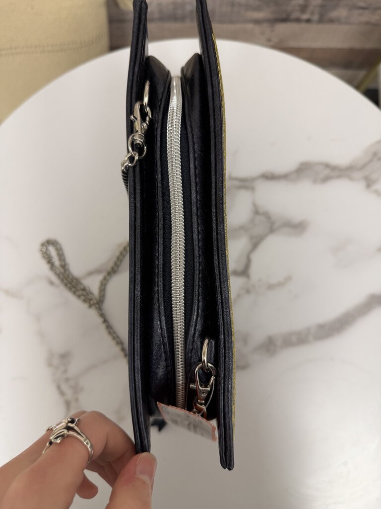 Disney blue Beauty and the Beast book with chain crossbody purse