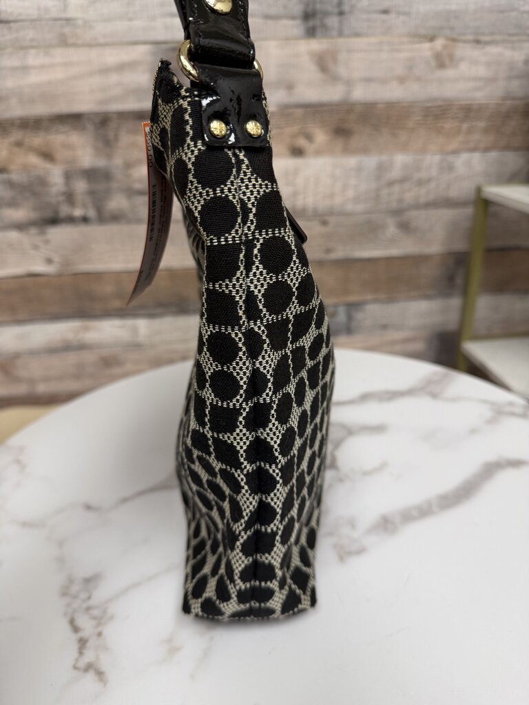 Kate Spade black/cream Noel Serena Hobo shoulder bag