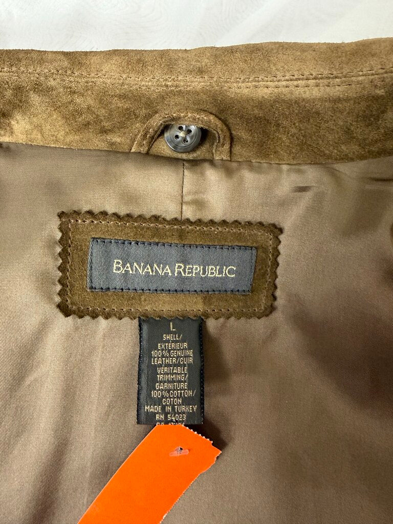 Banana Republic Suede Leather Jacket /w Buttons