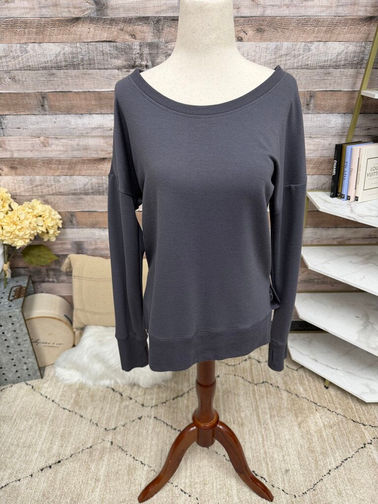 90 Degree gray pullover sweatshirt