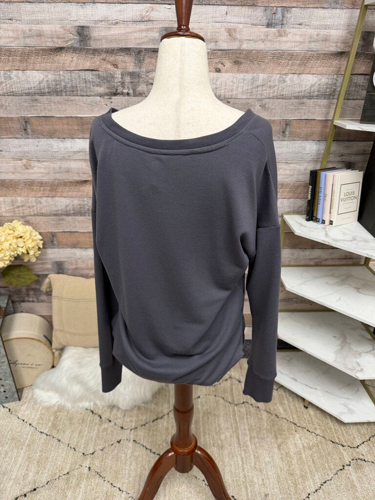 90 Degree gray pullover sweatshirt