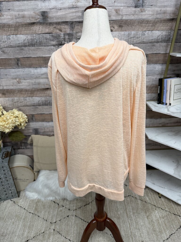 Weatherproof Vintage orange lightweight hooded sweatshirt
