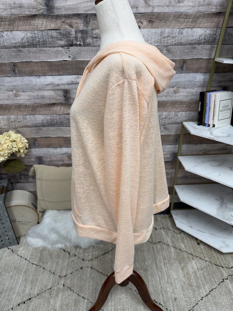 Weatherproof Vintage orange lightweight hooded sweatshirt