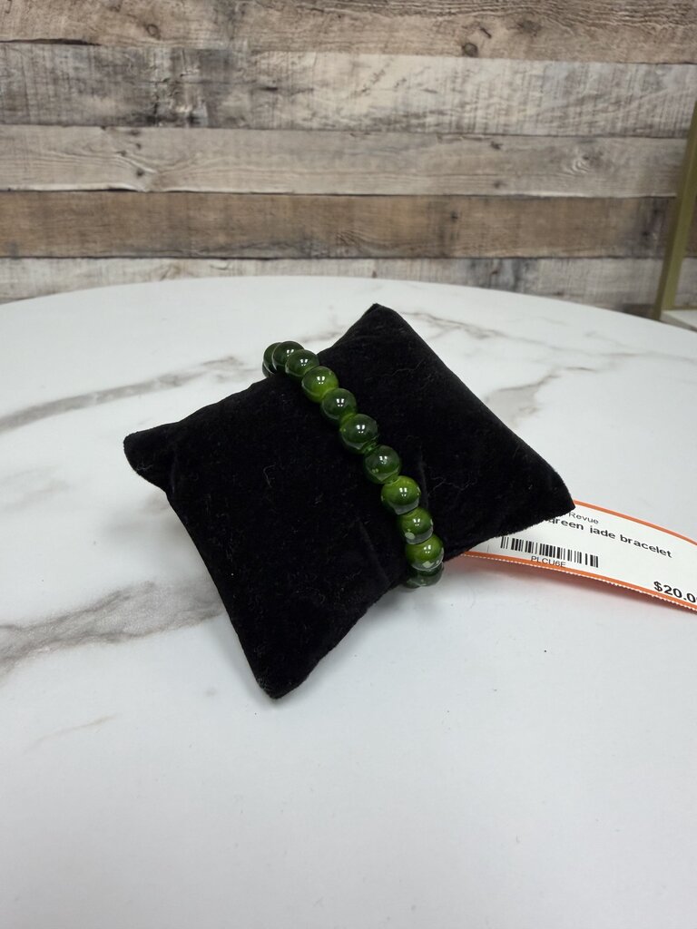 no label green jade bracelet no labl green OS women ACCESSORIES