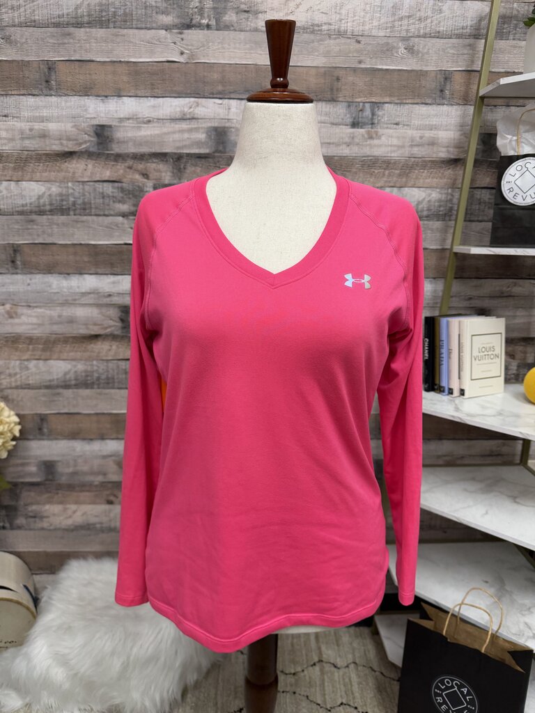 Under Armour Hot Pink Long Sleeve Athletic Top