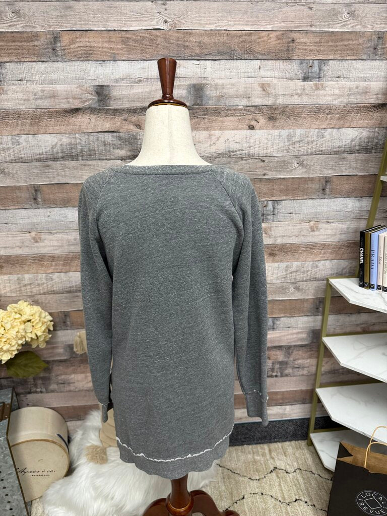 Sol Angeles Gray Graphic Pullover