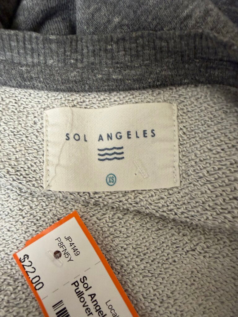 Sol Angeles Gray Graphic Pullover