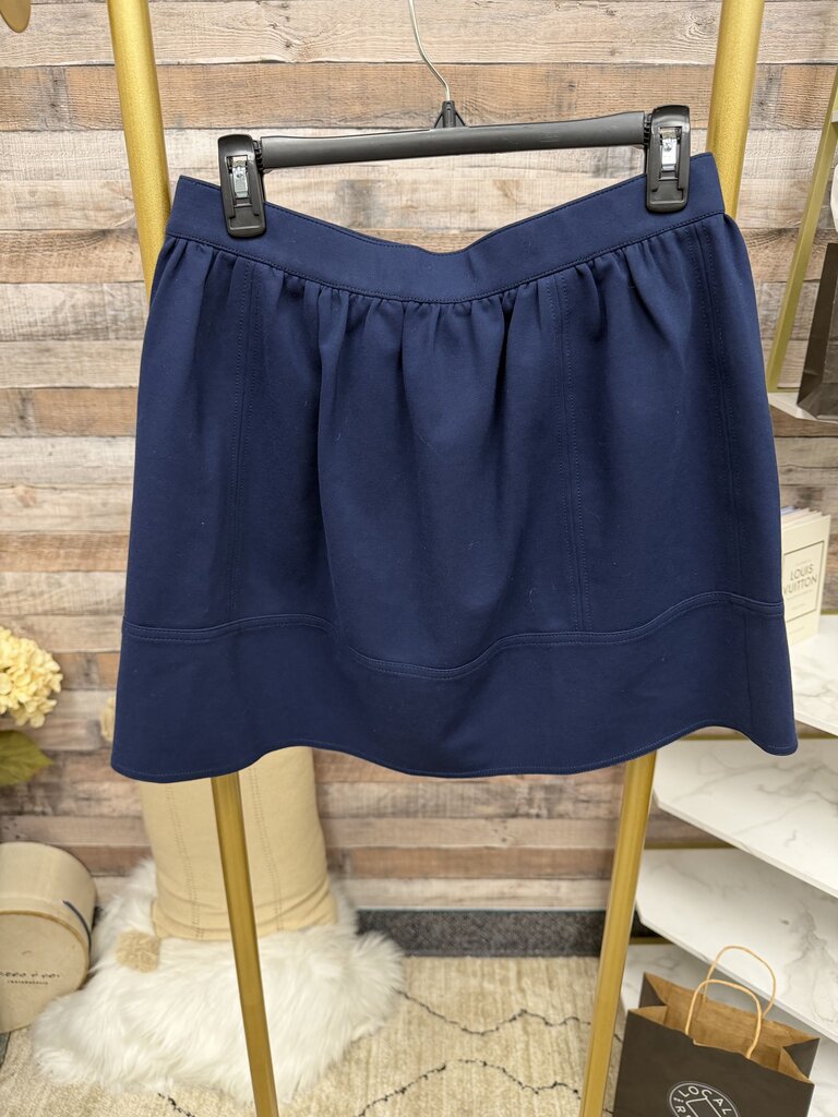 Madwell Navy Ponte Swivel Mini Skirt