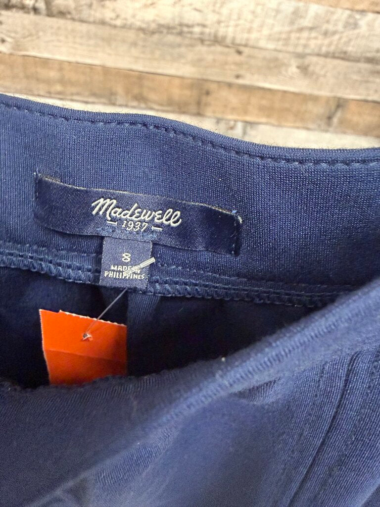 Madwell Navy Ponte Swivel Mini Skirt