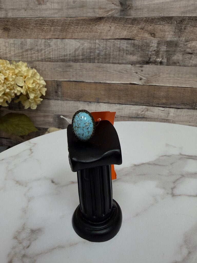 Vintage Turquoise Stone with Copper Adjustable Band