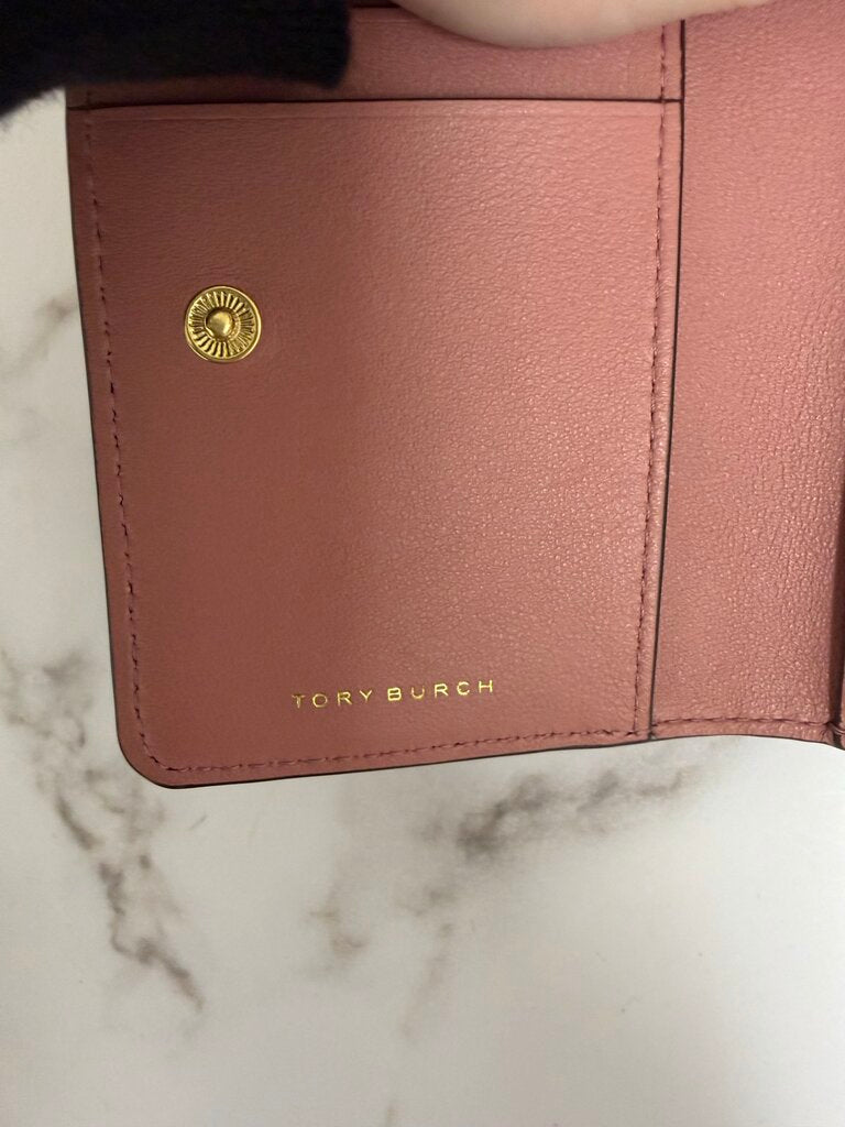 Tory Burch Pink Quilted Wallet