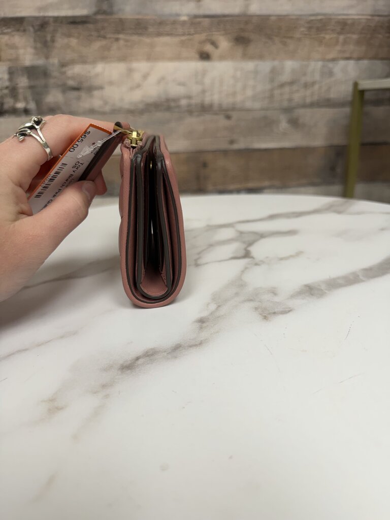 Tory Burch Pink Quilted Wallet