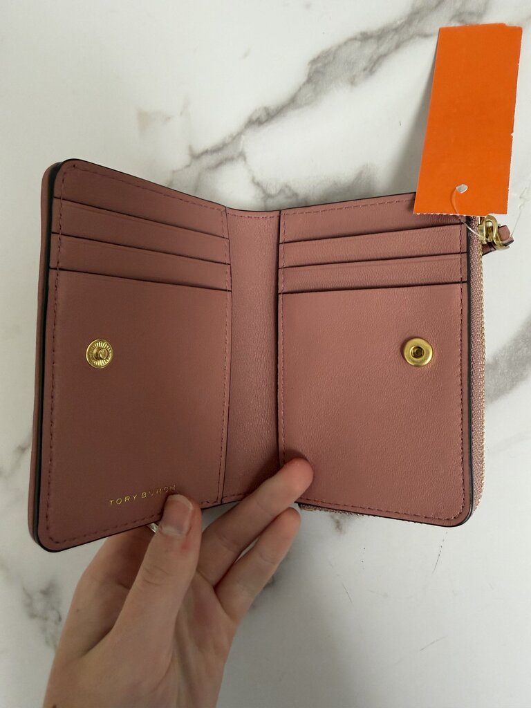 Tory Burch Pink Quilted Wallet