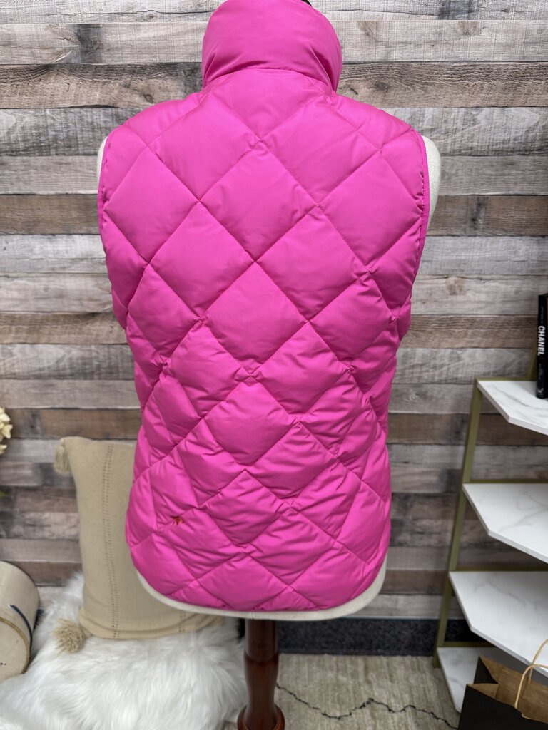 J Crew Pink Quilted Puffer Vest