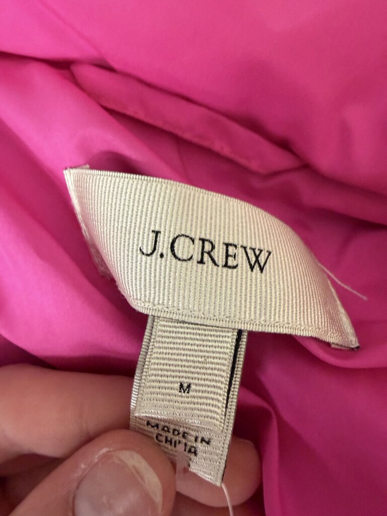 J Crew Pink Quilted Puffer Vest