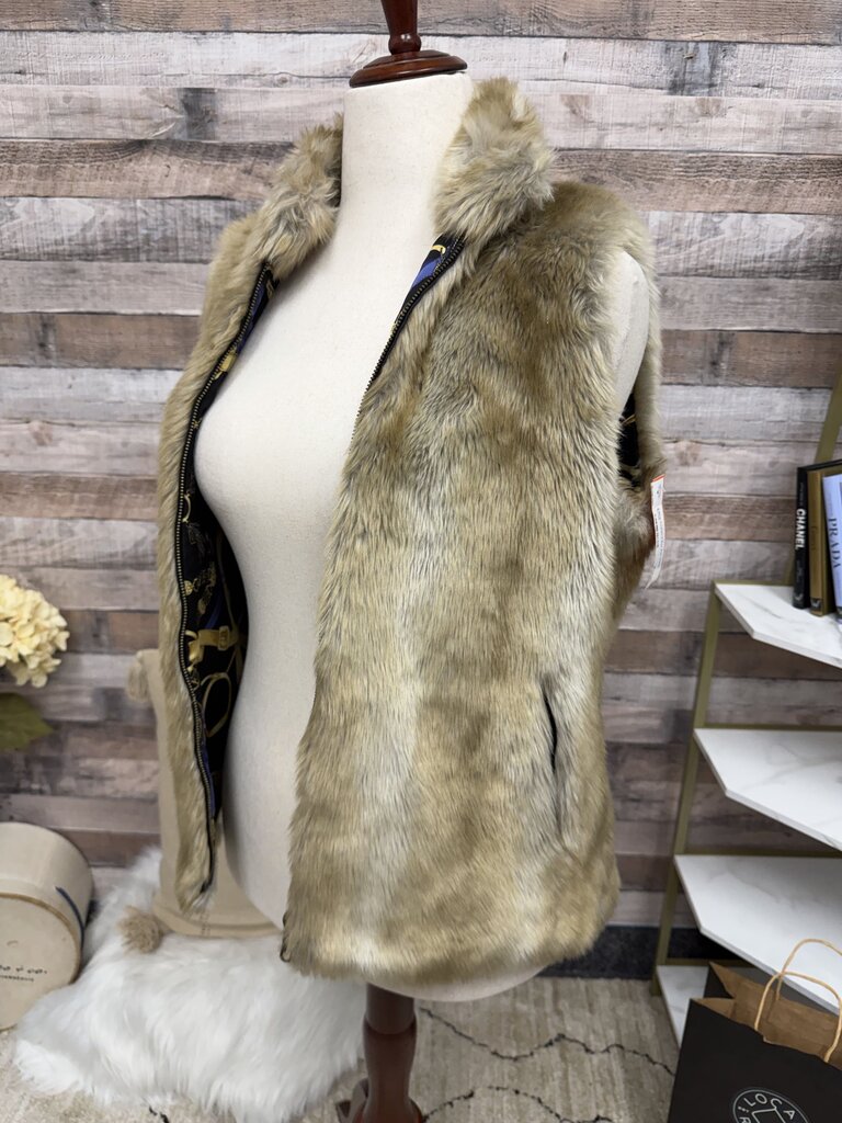 J McLaughlin Faux Fur Vest