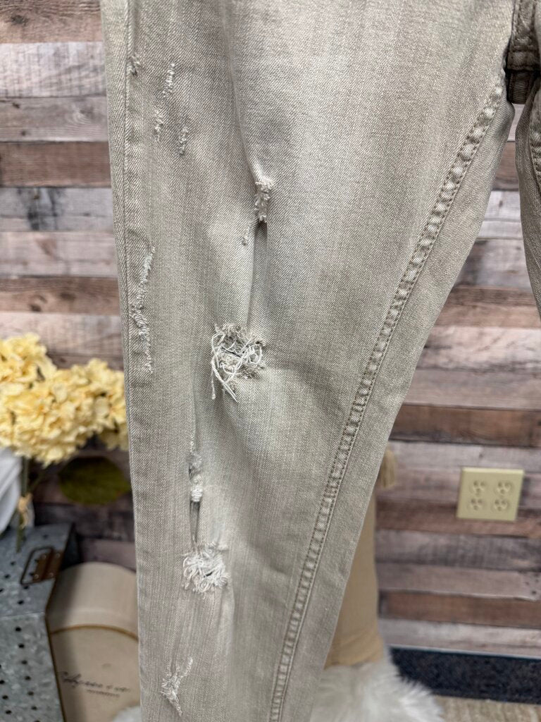 Free People Light Brown Distressed Skinny Jean