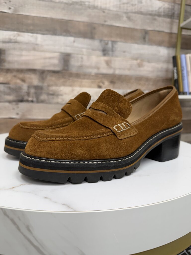Bernardo Brown Suede Tabitha Loafers Bernardo Brown 8 women SHOES