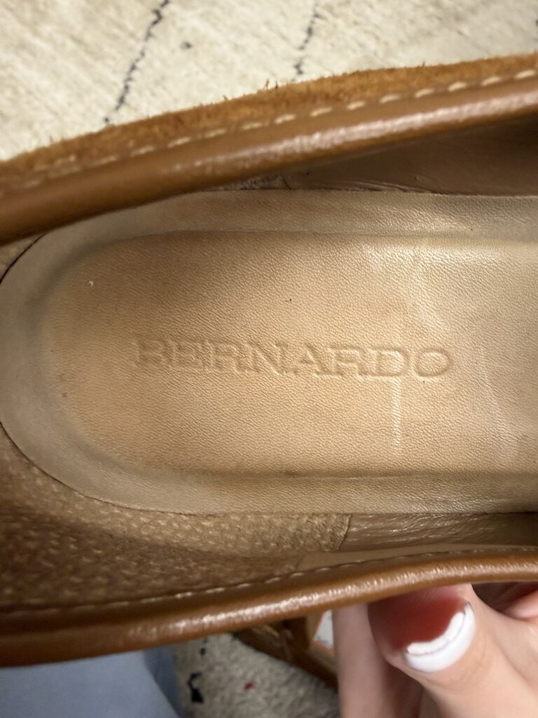 Bernardo Brown Suede Tabitha Loafers Bernardo Brown 8 women SHOES