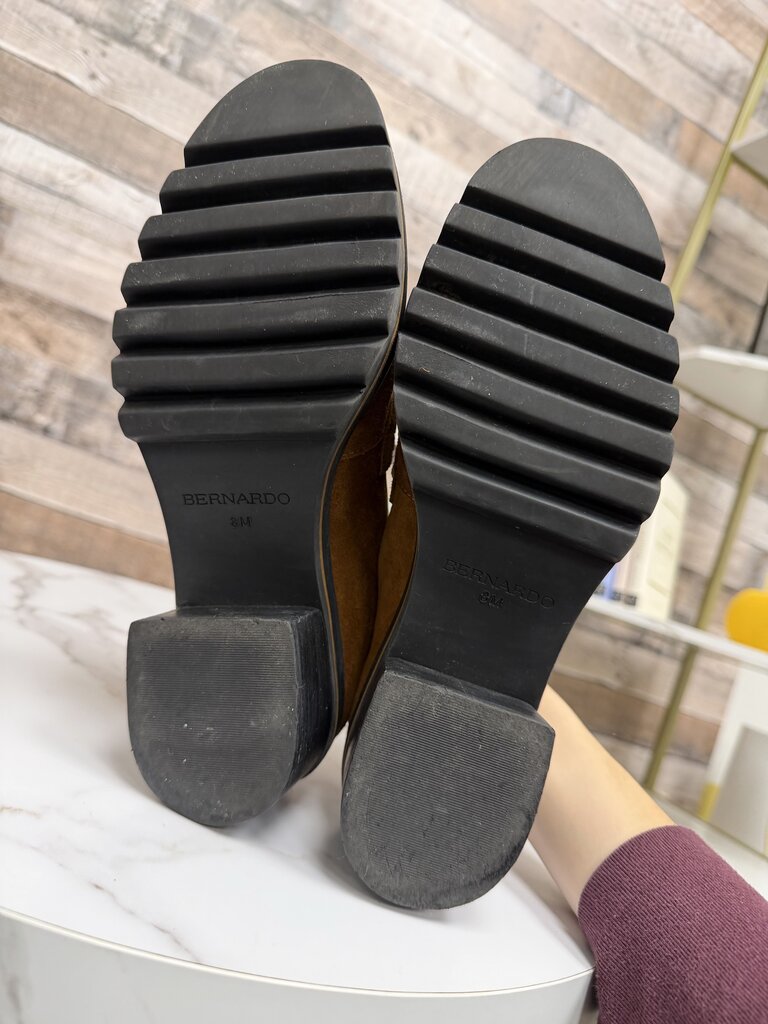 Bernardo Brown Suede Tabitha Loafers Bernardo Brown 8 women SHOES