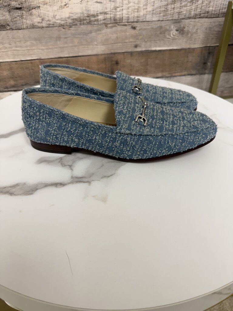Sam Edelman Blue Twee Loraine Bit Loafer