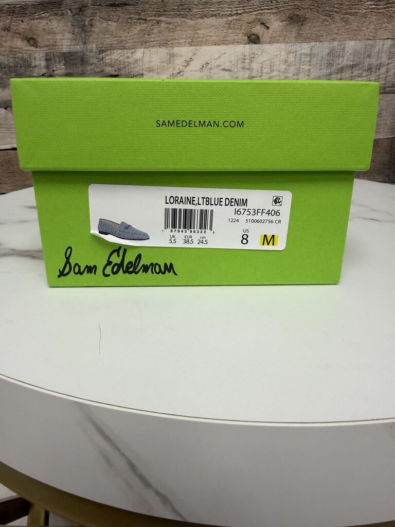 Sam Edelman Blue Twee Loraine Bit Loafer