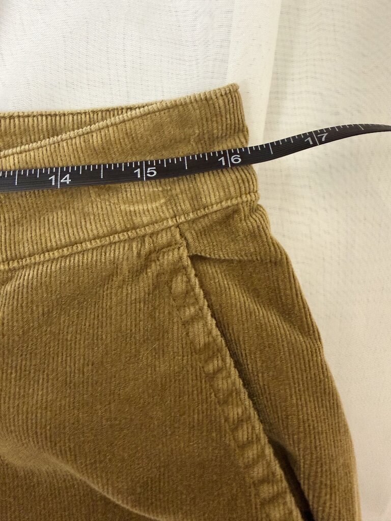Eileen Fisher Brown Corduroy Straight Leg Pant