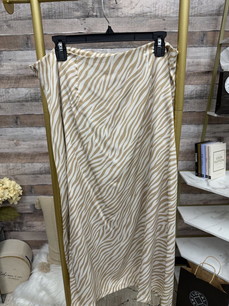 Ann Taylor Zebra Print Midi Skirt
