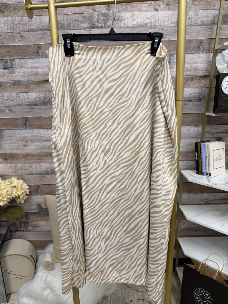 Ann Taylor Zebra Print Midi Skirt