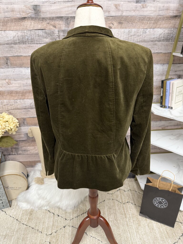 Talbot's Green Velvet Blazer