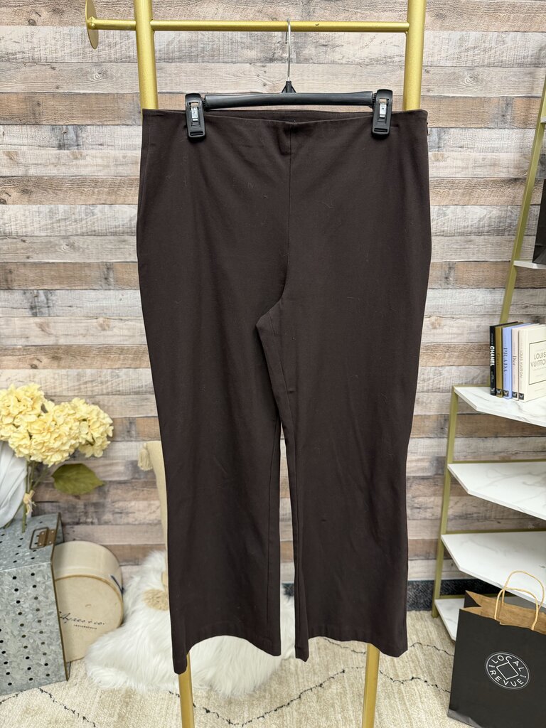 Theory Brown Size Zip Wide Leg Pant